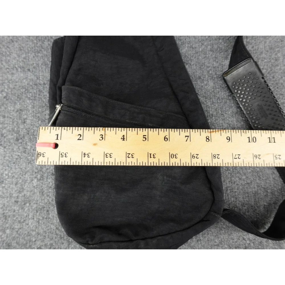 AmeriBag Healthy Back Bag Black Nylon Ergonomic Sling Crossbody Medium USA Made‎